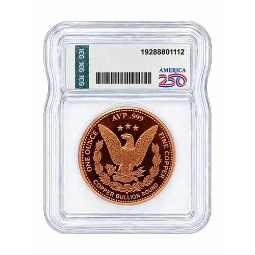 1776~2026 - 1oz USA 250th Anniversary Copper Round - ICG ANY GRADE (D-12)
